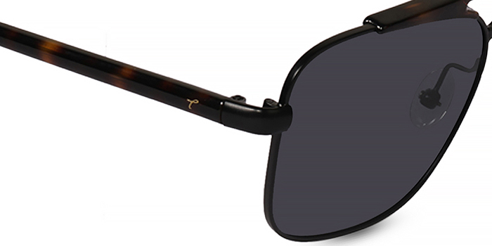 TITAN Black Gradient Square Sunglasses for Men