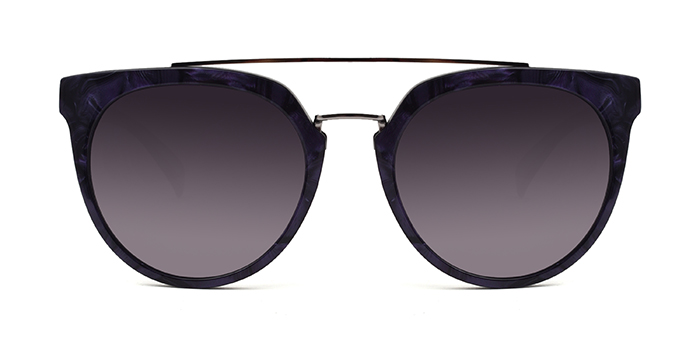 TITAN Black Tinted Round Sunglasses for Women