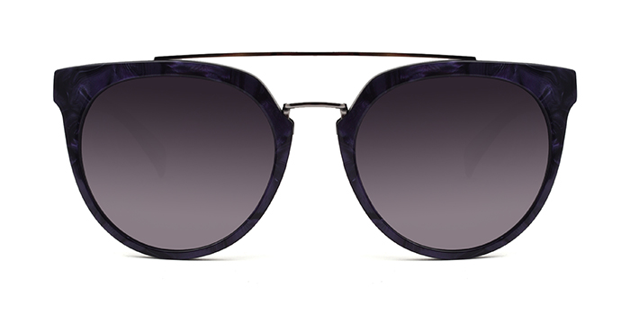 TITAN Black Tinted Round Sunglasses for Women