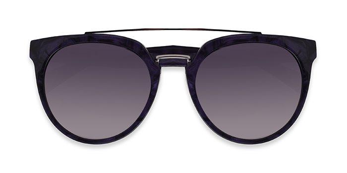 TITAN Black Tinted Round Sunglasses for Women