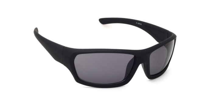  Black Tinted Wraparound Sunglasses for Men