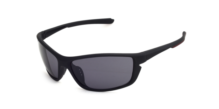  Black Tinted Wraparound Sunglasses for Men