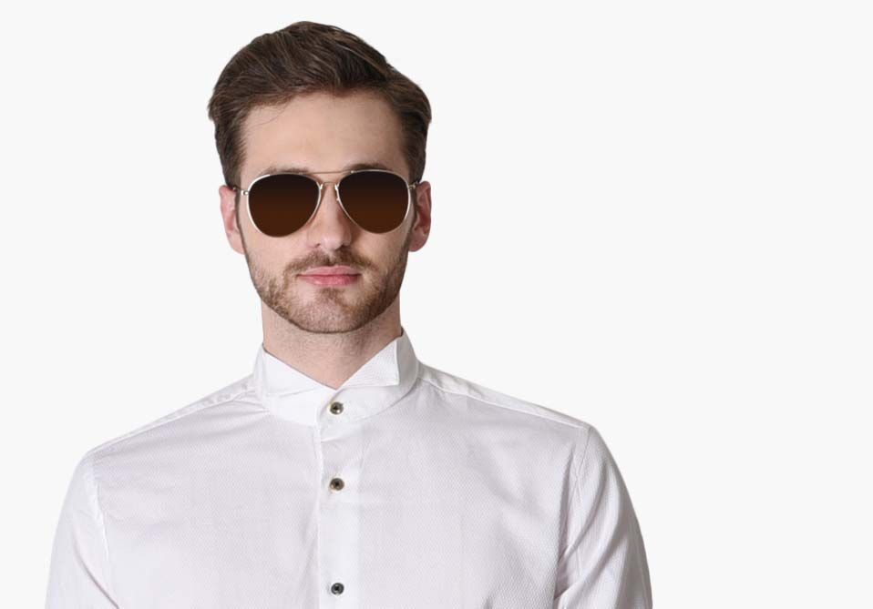 Elisian Brown Gradient Aviator Sunglasses S15A0025 ₹999