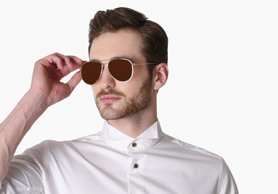 Elisian Brown Gradient Aviator Sunglasses S15A0025 ₹999