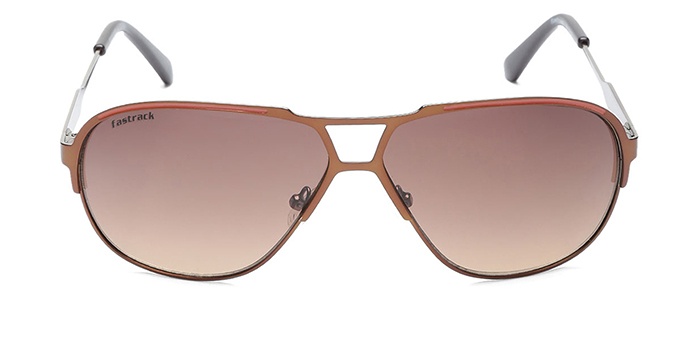 FASTRACK Brown Tinted Square Sunglasses for Men