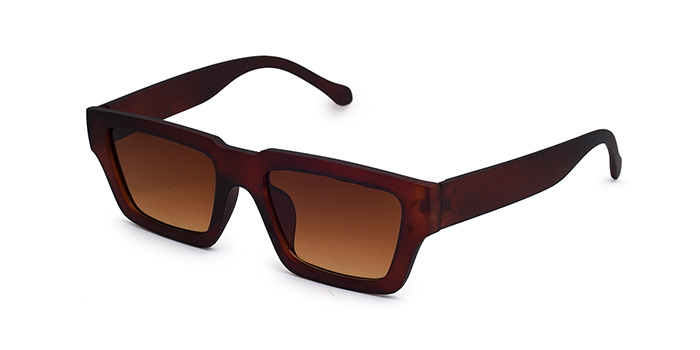  Brown Full Frame Retro Sunglasses for Men and Women