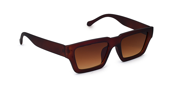  Brown Full Frame Retro Sunglasses for Men and Women