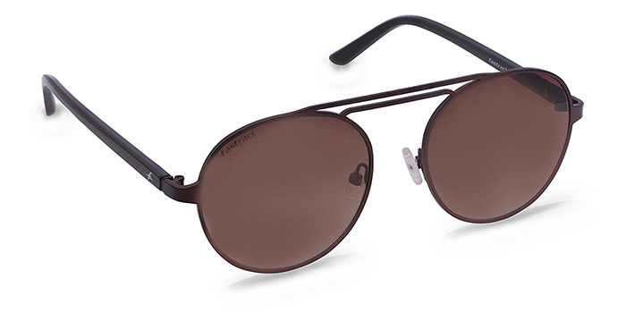 FASTRACK Brown Tinted Round Sunglasses for Men