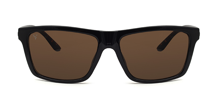SUNVOIR Tinted Brown Square Sunglasses for Men