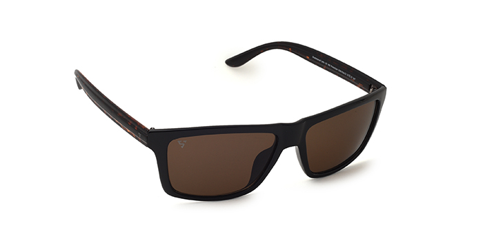 SUNVOIR Tinted Brown Square Sunglasses for Men