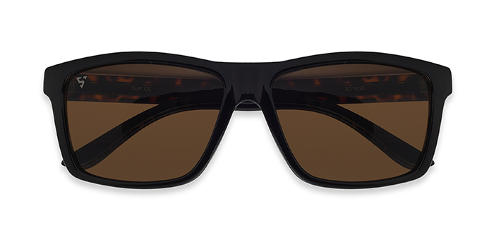 SUNVOIR Tinted Brown Square Sunglasses for Men