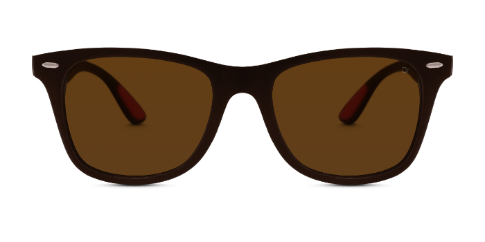 SPECSMAKERS Brown Tinted Wayfarer Sunglasses for Men