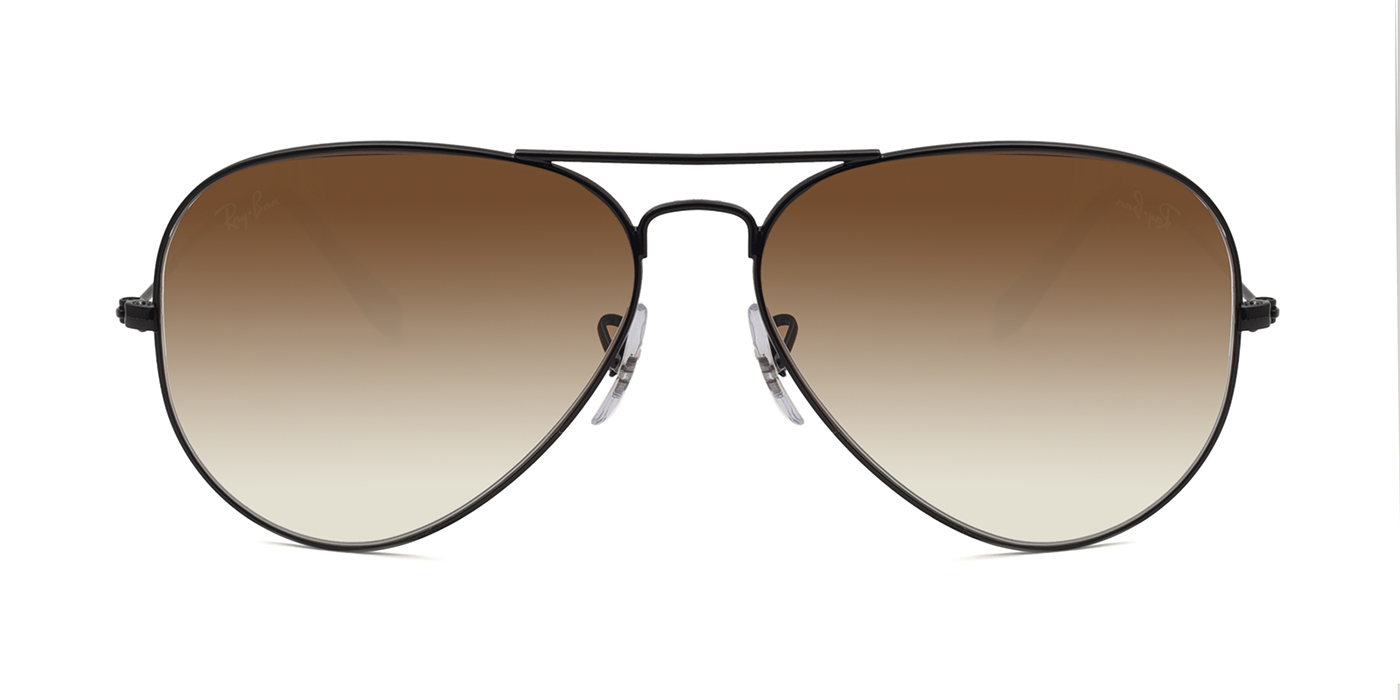 Brown aviator hot sale sunglasses ray ban