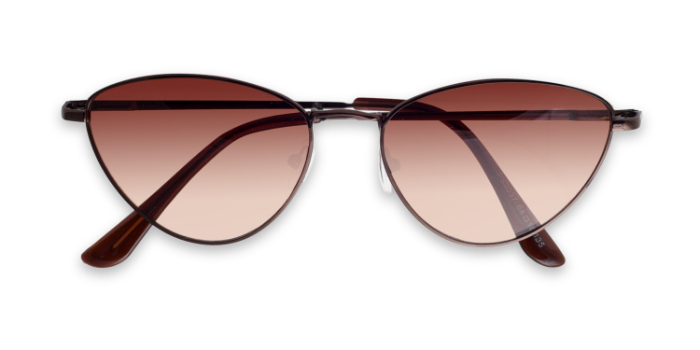  Brown Tinted Cateye Sunglasses for Women