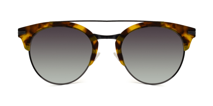 IMAGE Grey Tinted Round Sunglasses for Men and Women