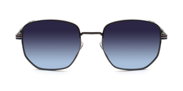 SOIGNEE by EyeMyEye S16C5100 Smoke Tinted Hexagon Sunglasses for Men and Women