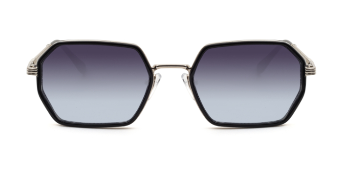 SOIGNEE by EyeMyEye S16C5205 Blue Tinted Hexagon Sunglasses for Men and Women
