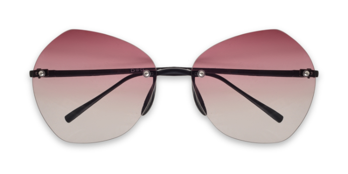  Purple Tinted Octagon Sunglases for Women