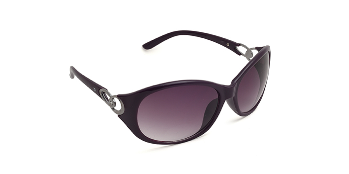 TITAN Purple Gradient Wraparound Sunglasses for Men