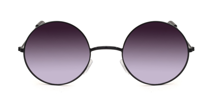  Purple Tinted Round Sunglasses for Men and Women