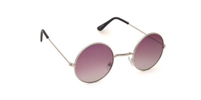  Purple Tinted Round Sunglasses for Men and Women