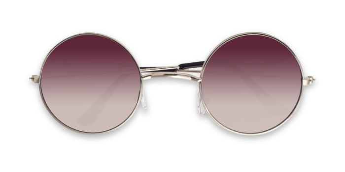  Purple Tinted Round Sunglasses for Men and Women