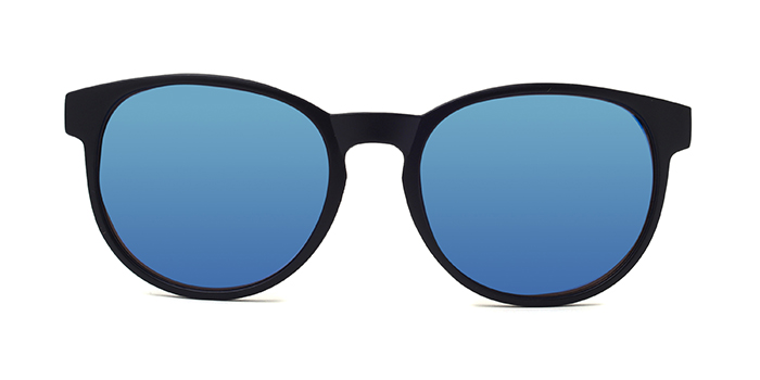  Blue Tinted Round Sunglasses for Men and Women