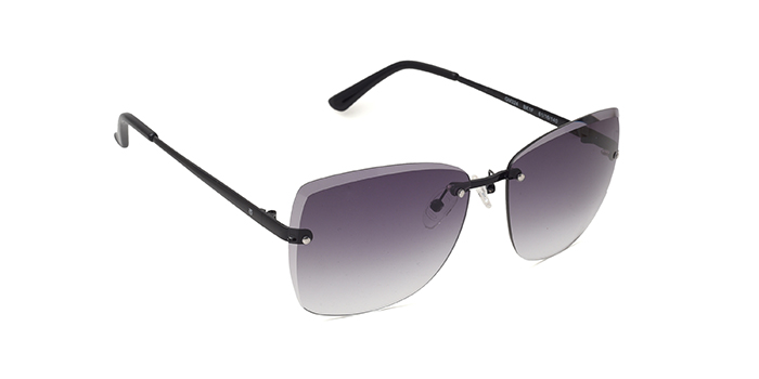 TITAN Blue Tinted Square Sunglasses for Women