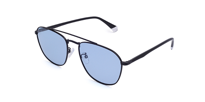 POLAROID Blue Polarized Aviator Sunglasses for Men