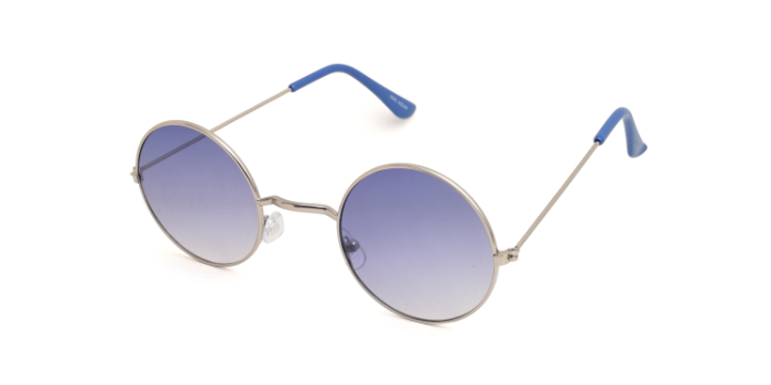  Blue Tinted Round Sunglasses for Men and Women