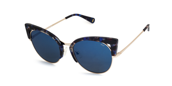 IMAGE Blue Mirror Cateye Sunglasses for Women