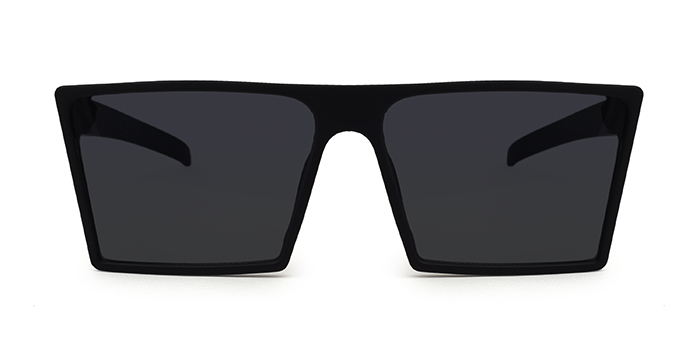  Black Tinted Square Sunglasses for Men and Women