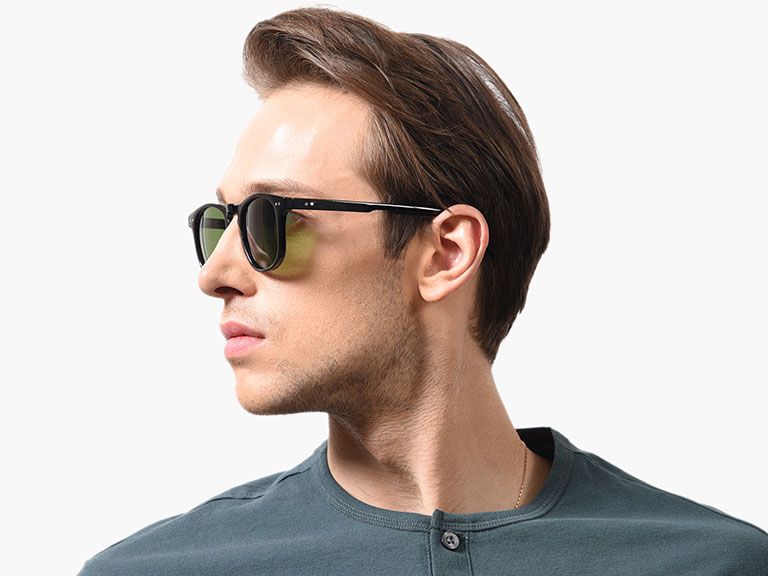 Green tinted outlet sunglasses