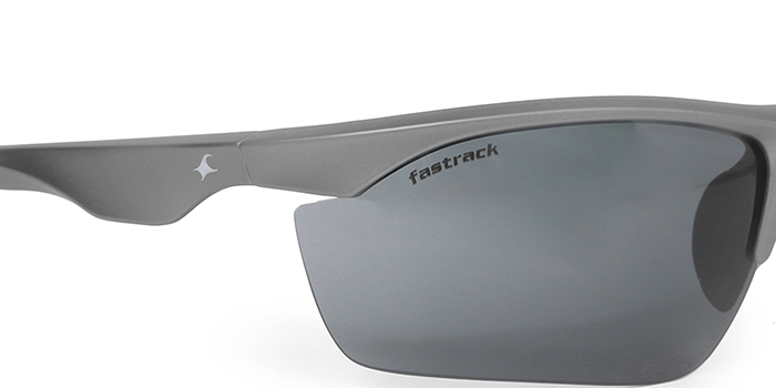 FASTRACK Green Tinted Wraparound Sunglasses for Men