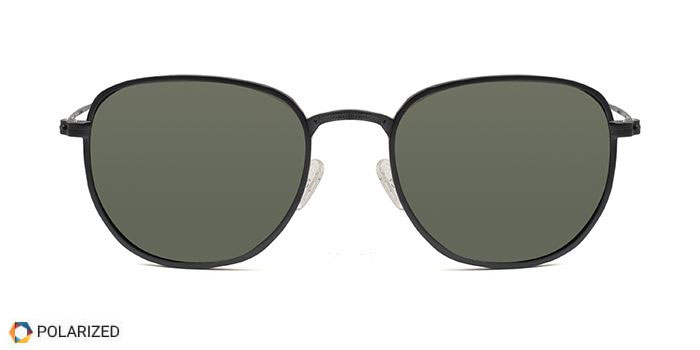 TITAN Green Polarized Square Sunglasses for Men