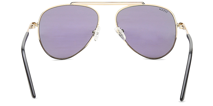 TITAN Green Tinted Aviator Sunglasses for Women