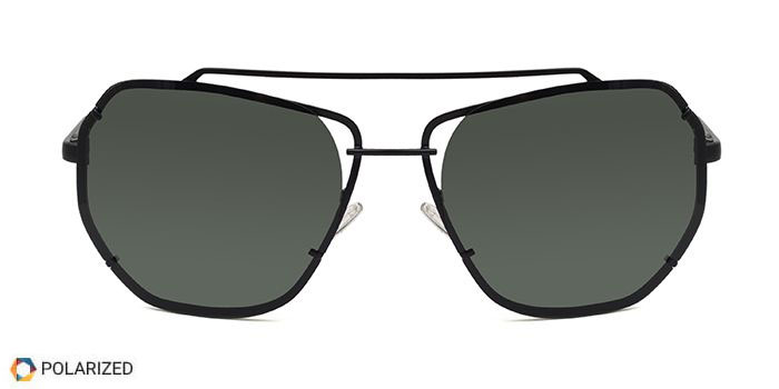 FASTRACK Green Polarized Cateye Sunglasses for Men