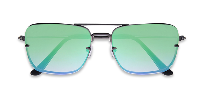  Green Mirror Wayfarer Sunglasses for Men and Women