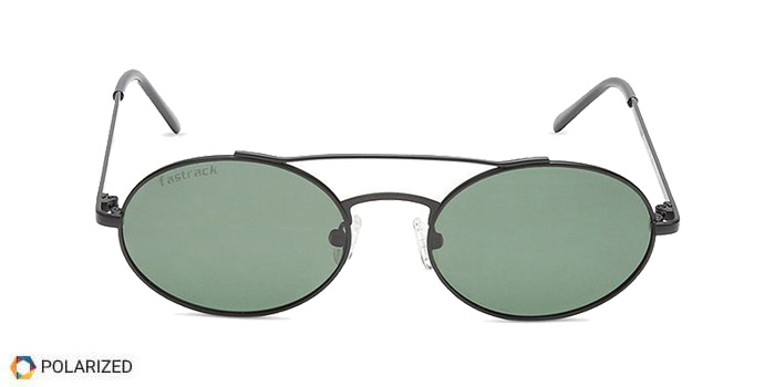 FASTRACK Green Polarized Round Sunglasses for Men