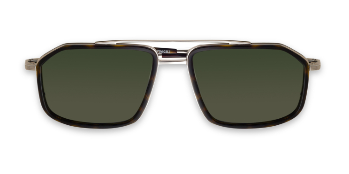 Etnia Barcelona Green Polarized Square Sunglasses for Men and Women