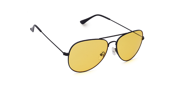  Yellow Tinted Aviator Sunglasses for Men