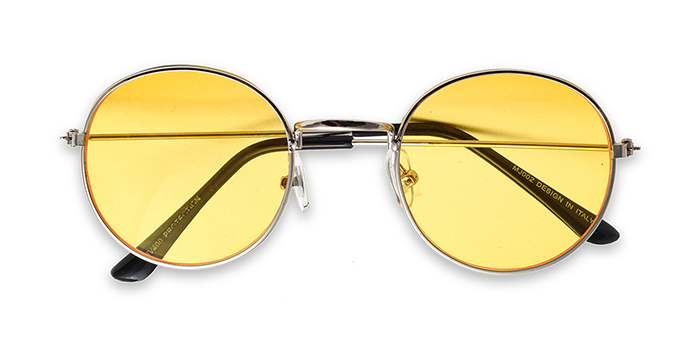 Round yellow tinted glasses online