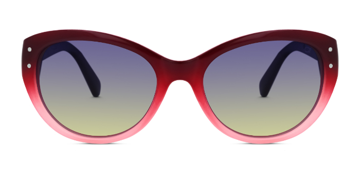 SPECSMAKERS Smoke Tinted Oval Sunglasses for Women