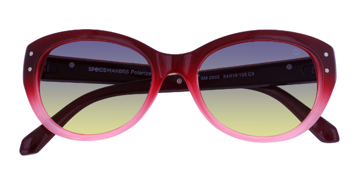 SPECSMAKERS Smoke Tinted Oval Sunglasses for Women