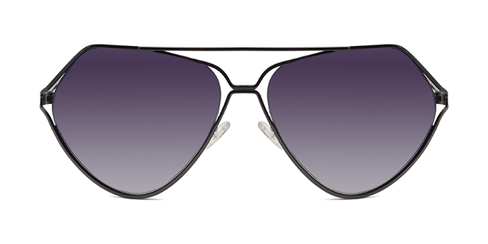 FASTRACK Smoke Gradient Aviator Sunglasses for Women