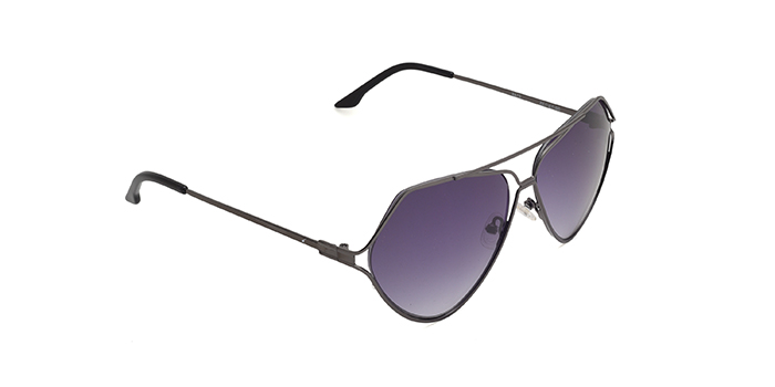 FASTRACK Smoke Gradient Aviator Sunglasses for Women