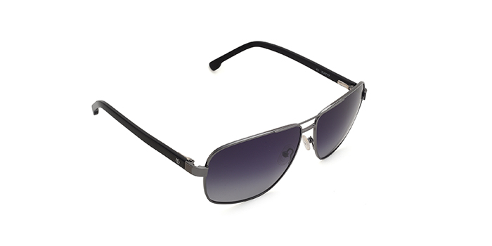 TITAN Smoke Polarized Wraparound Sunglasses for Men