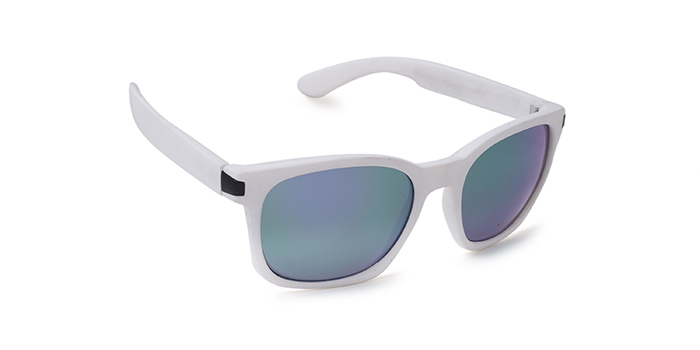 White mirrored cheap wayfarer sunglasses