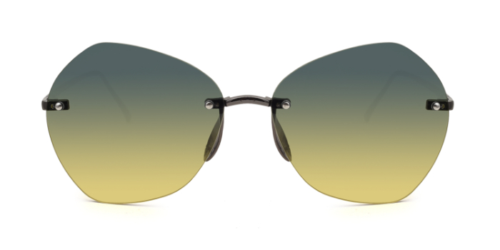  Multicolor Tinted Octagon Sunglases for Women