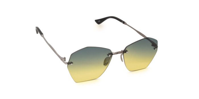  Multicolor Tinted Hexagon Sunglases for Women